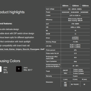 TRACK RAIL Linear Light T-line K0 Standard