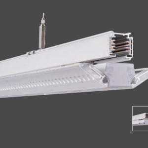 T-Line K3 Linear Track Light — Central Linear Twin Wings Tilting